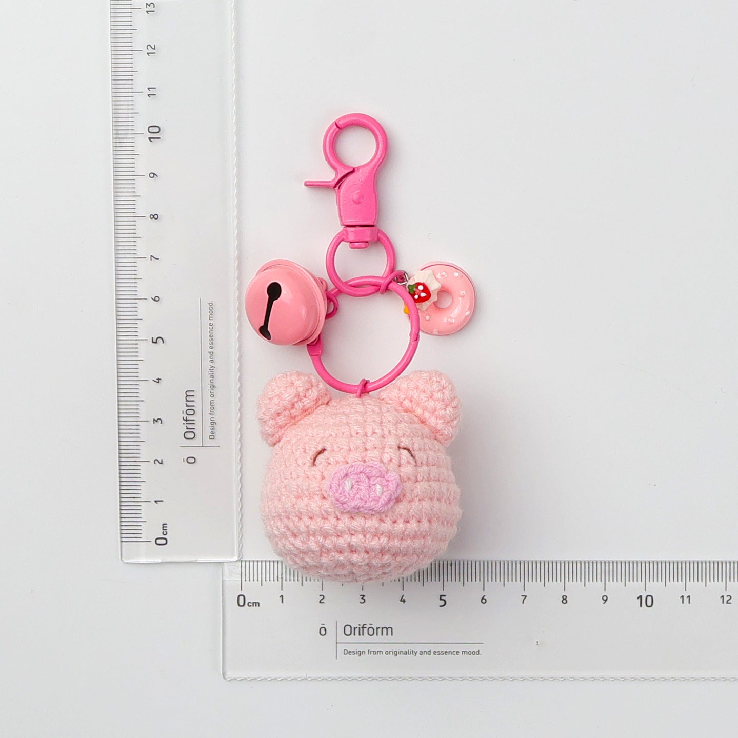 Knitted cute pig pendant keychain exquisite doll bag ornament