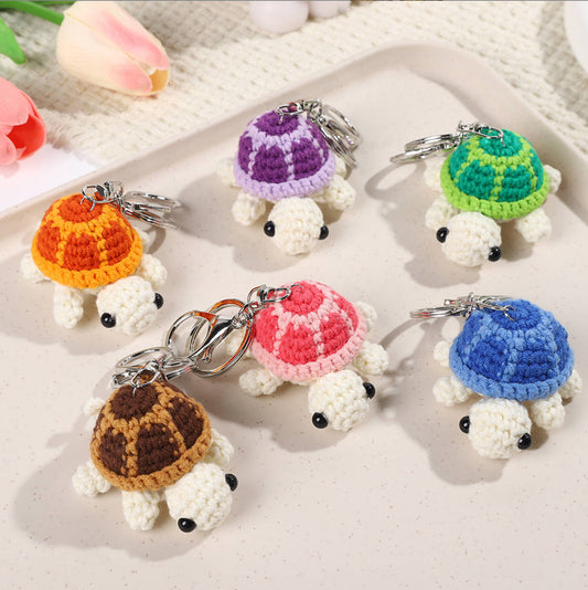 Handmade Mini Turtle Crochet, Front Crochet Animal Cute Stuff Interesting Knitted Wool Handmade Knitted Ornaments Crochet Gift for Women Coworkers Friends Family