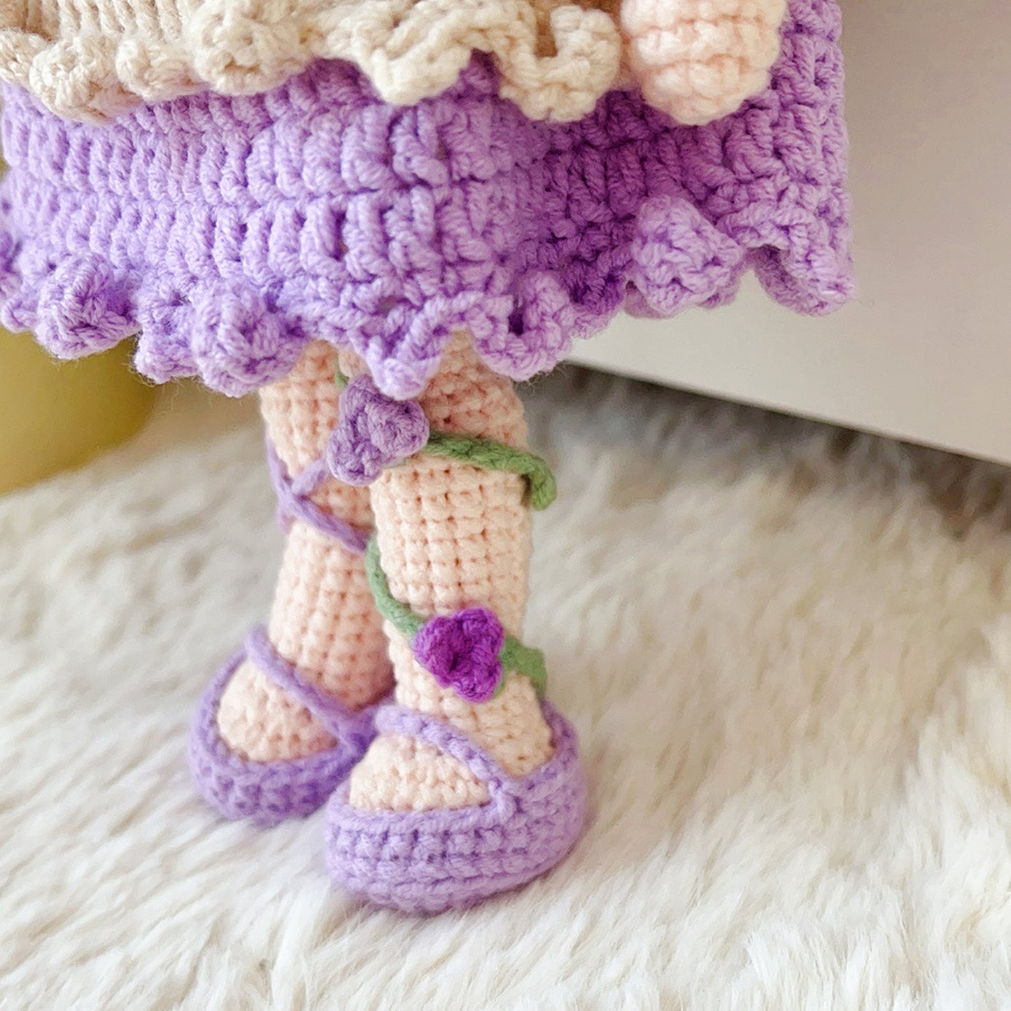 Handmade Crochet Doll, Fairy doll, gift for kids, Knit toy, Birthday gift for kids, Gift for daughter, niece gift, Baby plush, Baby doll